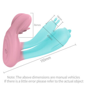Wearable tongue licking vibrating masturbator wireless remote control jumping egg adult female sex toys